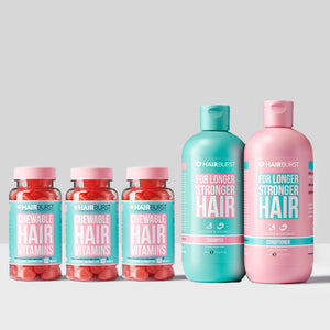 Balík na rast vlasov s gumíkmi