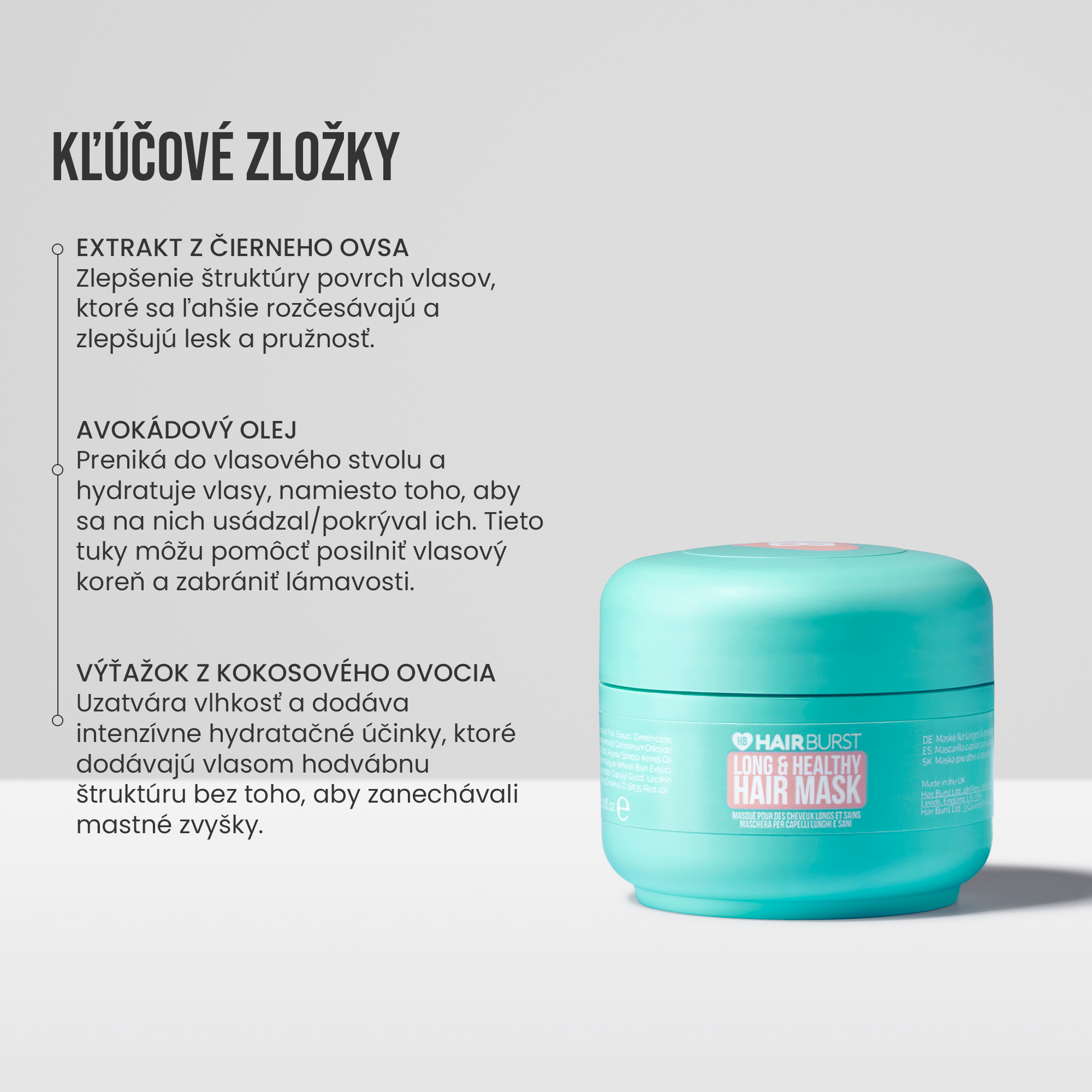 Maska na dlhé a zdravé vlasy - Mini