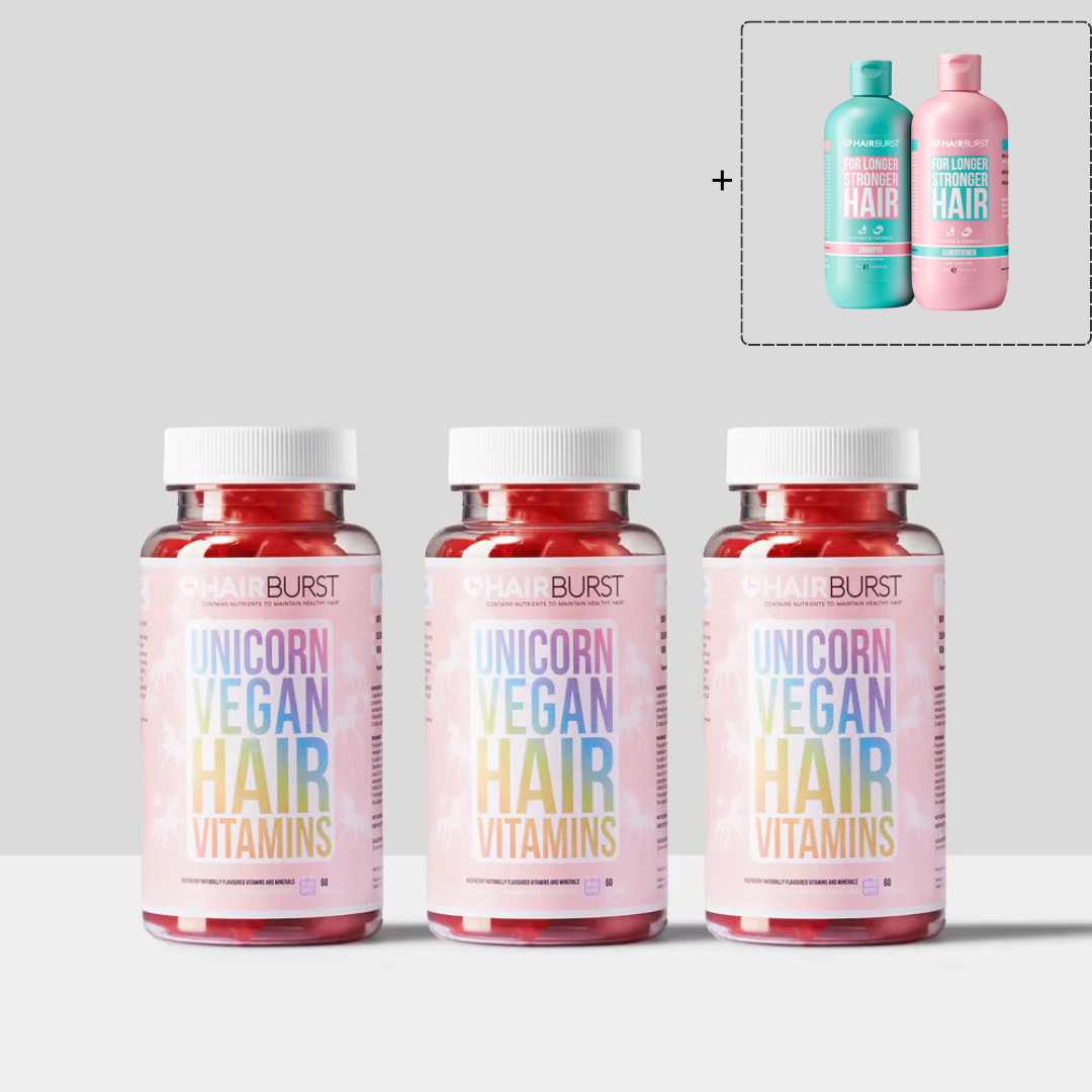 Vegánske vitamíny na rast vlasov 3-mesačné predplatné