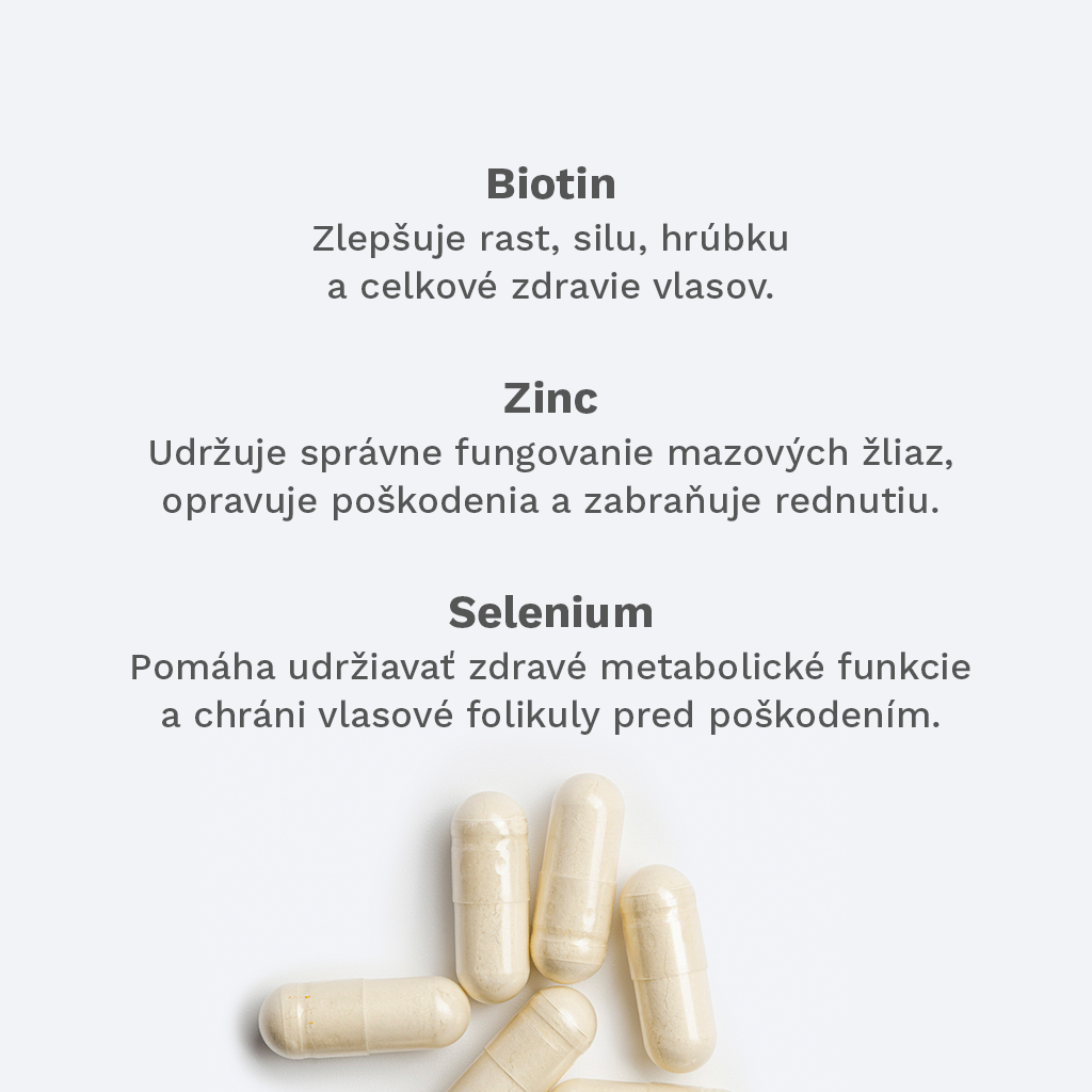 Vitamíny na zdravé vlasy 3-mesačné balenie