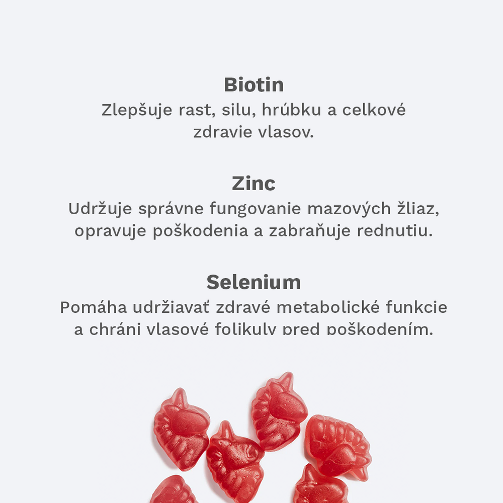 Vegánske vitamíny na rast vlasov 3-mesačné balenie